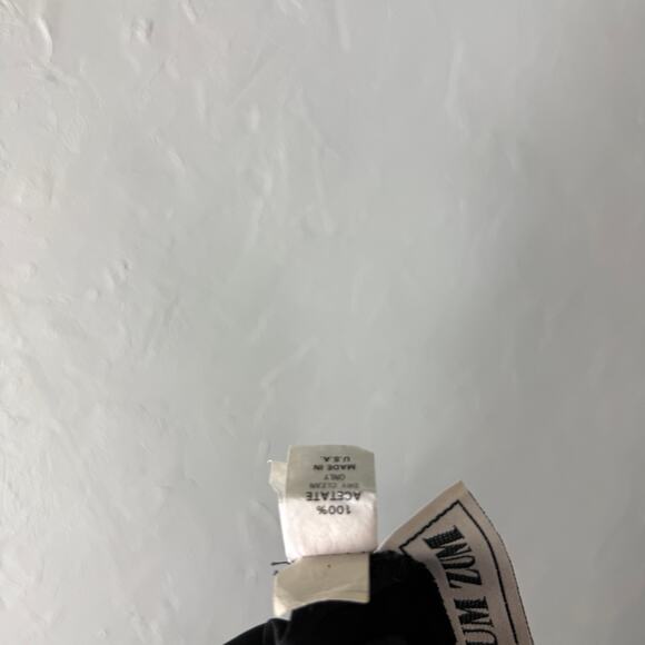 Vintage 70s Zum Zum Party Dress 7/8 Formal Prom Evening Taffeta Velvet V3-3 - Picture 10 of 10